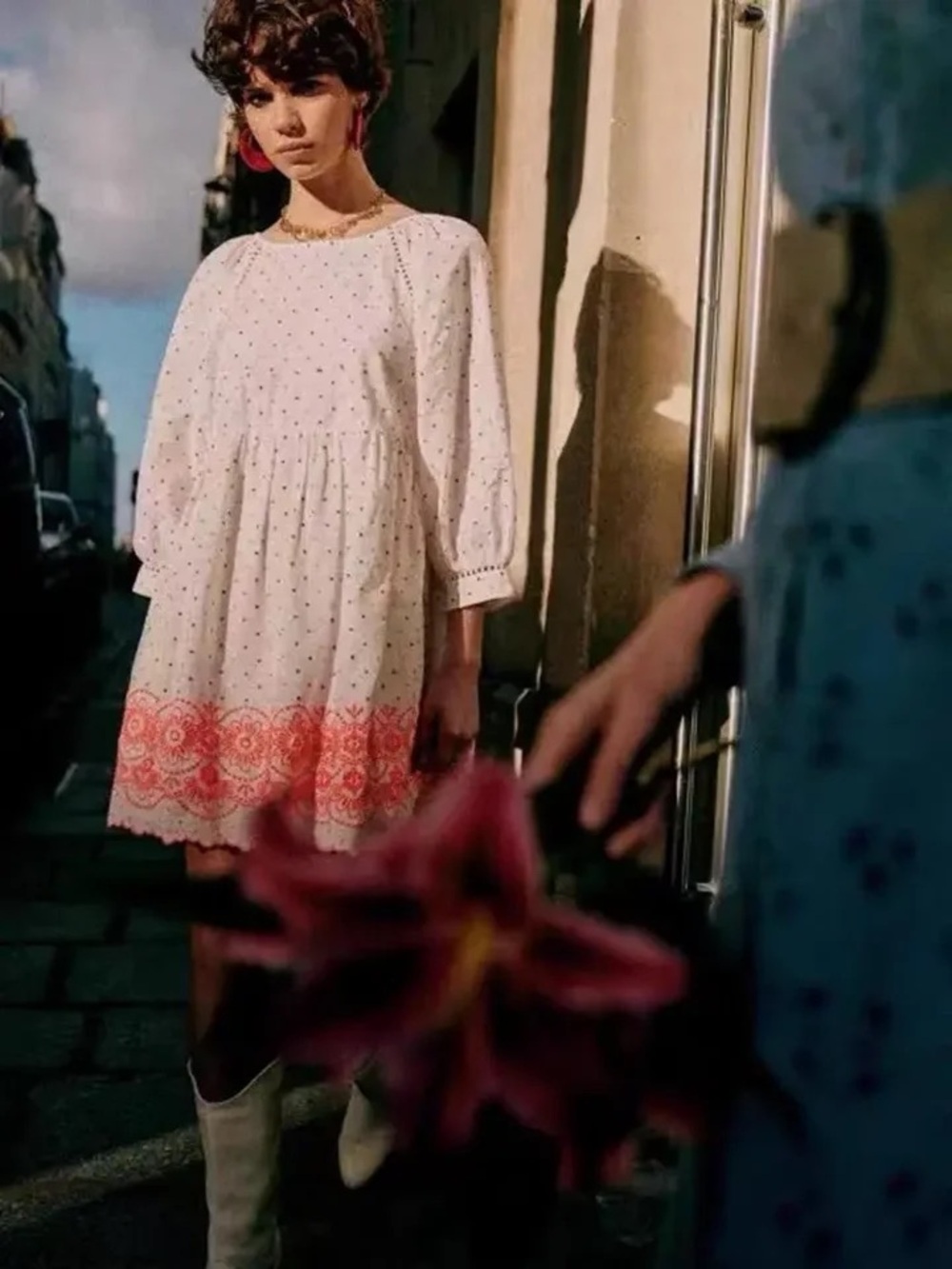 Sezane Grace Embroidered Linen Dress - Picture 4 of 10